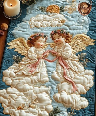 Angelic Harmony Quilted Table Runner