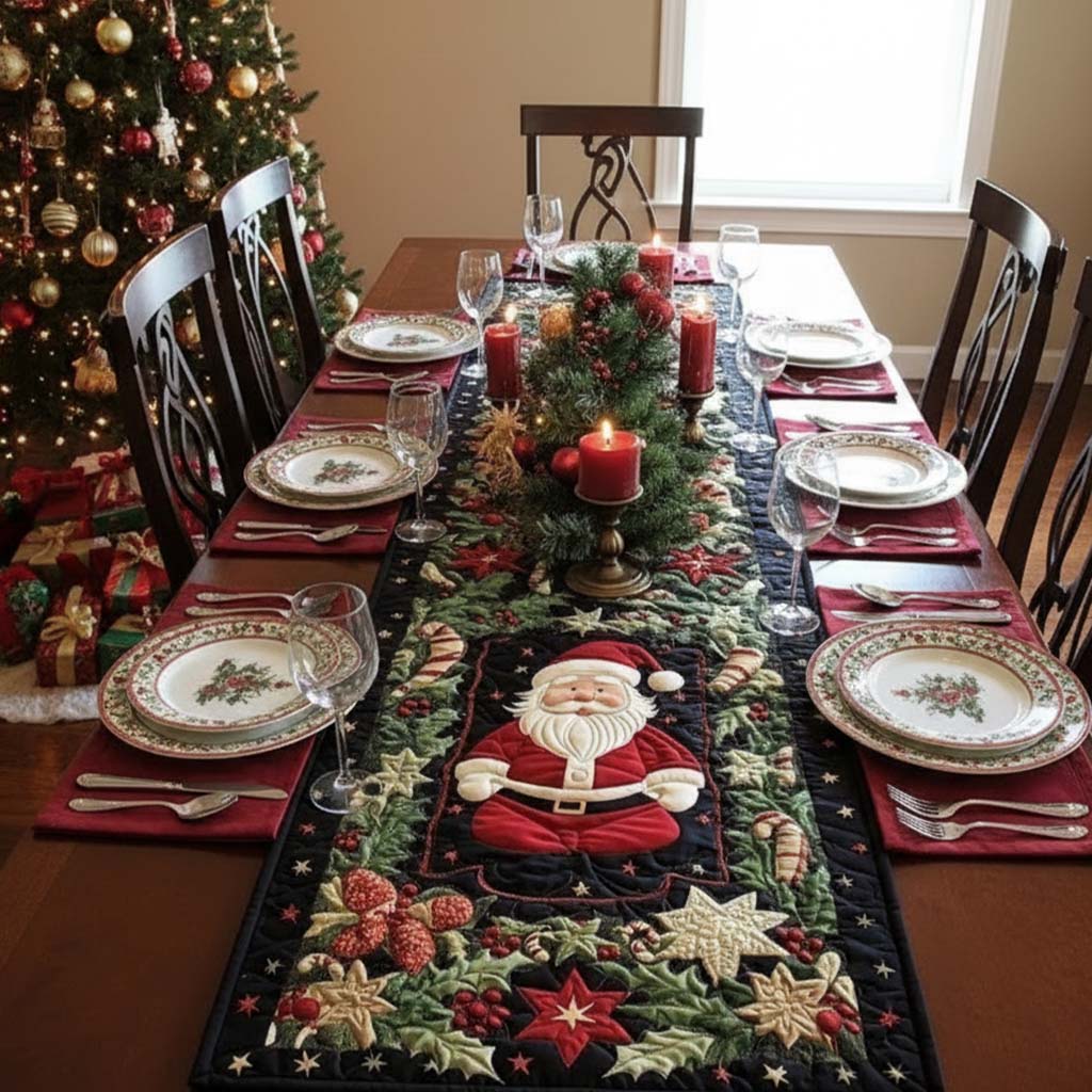 Arctic Glow Quilted Table Runner - Image 6