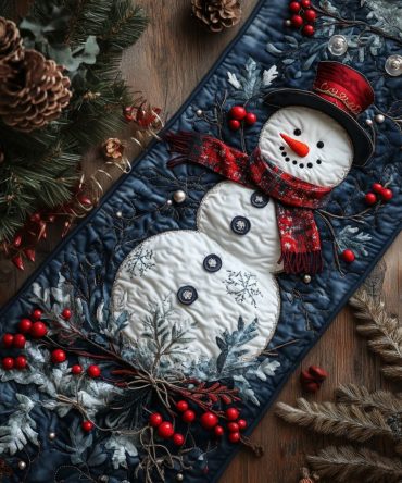 Arctic Charm Quilted Table Runner