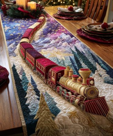 Aurora Express Quilted Table Runner
