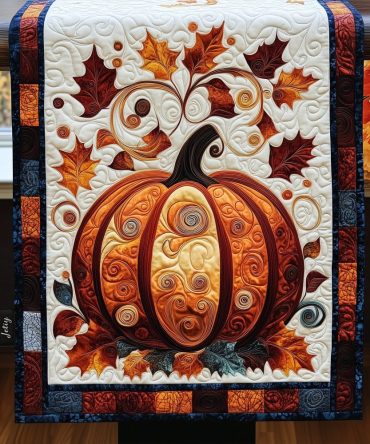 Autumn Whisper Quilted Table Runner