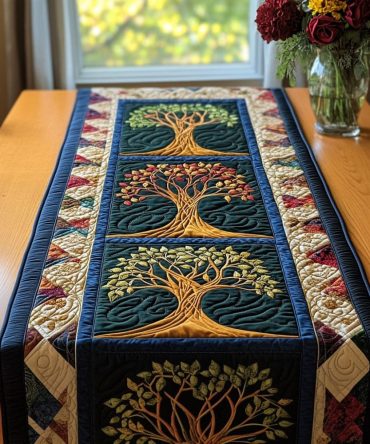 Autumn Bliss Quilted Table Runner
