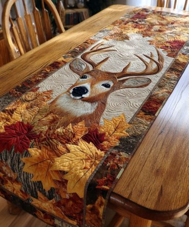 Autumn Gaze Quilted Table Runner