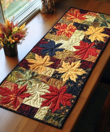 Autumn Glow Quilted Table Runner