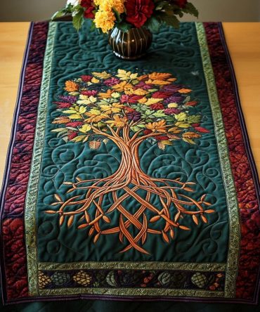 Autumn Glow Quilted Table Runner