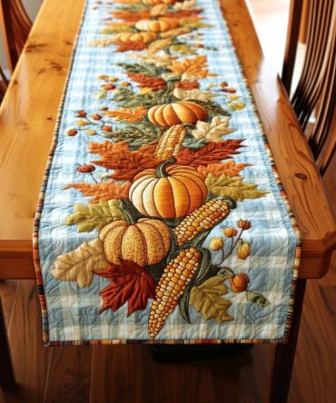 Autumn Harvest Quilted Table Runner