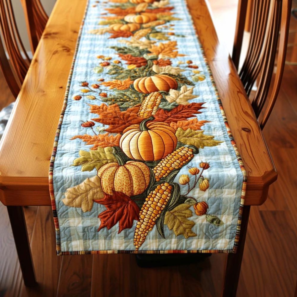 Autumn Harvest Quilted Table Runner