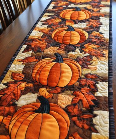 Autumn Overture Quilted Table Runner