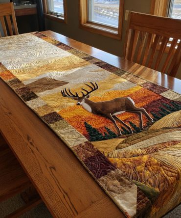 Autumn Plains Quilted Table Runner
