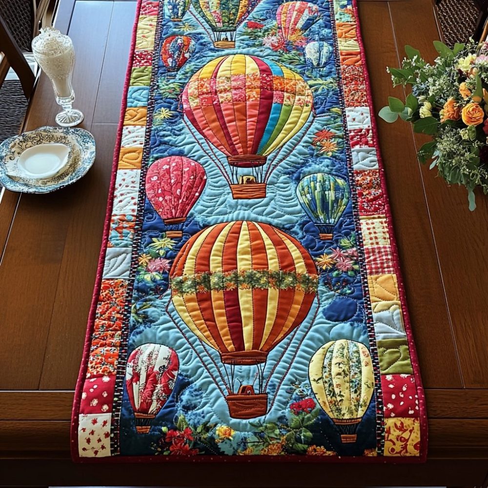 Balloon Bliss Quilted Table Runner