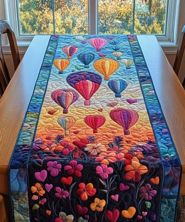 Balloons And Beyond Quilted Table Runner