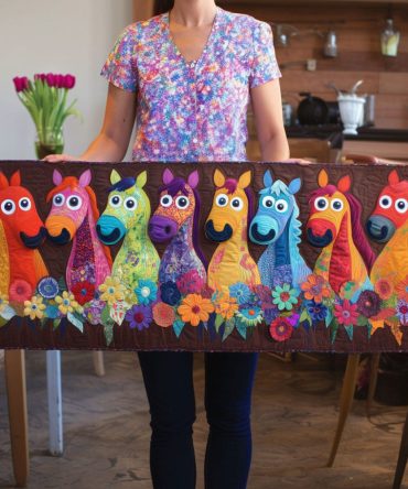 Barnyard Banter Quilted Table Runner