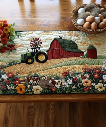 Barnyard Beauty Quilted Table Runner