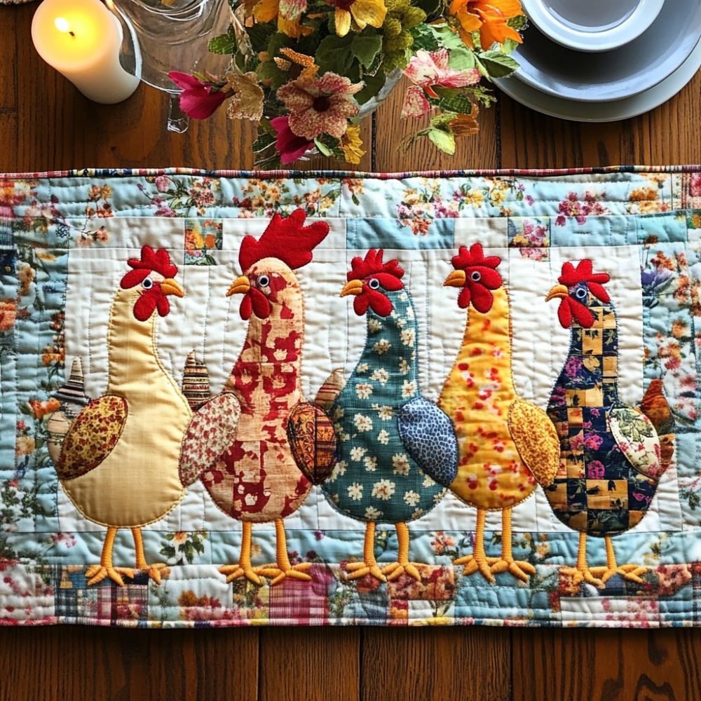 Barnyard Bliss Quilted Table Runner