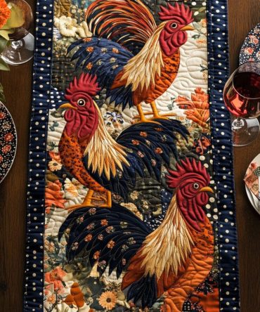 Barnyard Charm Quilted Table Runner