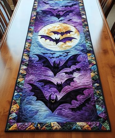 Bat Horizon Quilted Table Runner