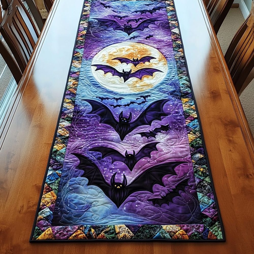 Bat Horizon Quilted Table Runner