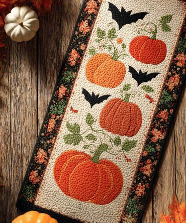 Batkin Patch Quilted Table Runner
