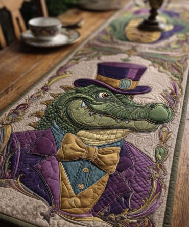 Bayou Masquerade Gentleman Quilted Table Runner