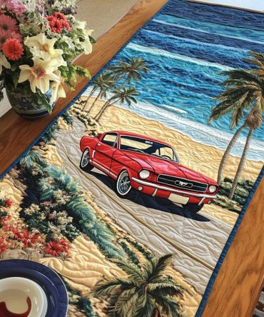 Beach Roadster Quilted Table Runner