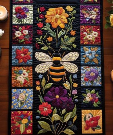 Bee Delight Quilted Table Runner