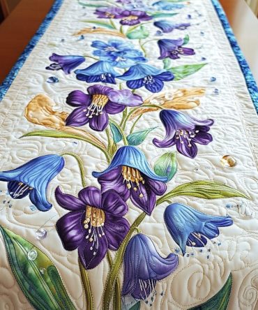 Bell Blossom Quilted Table Runner