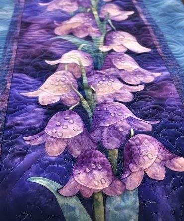 Bell Garden Quilted Table Runner