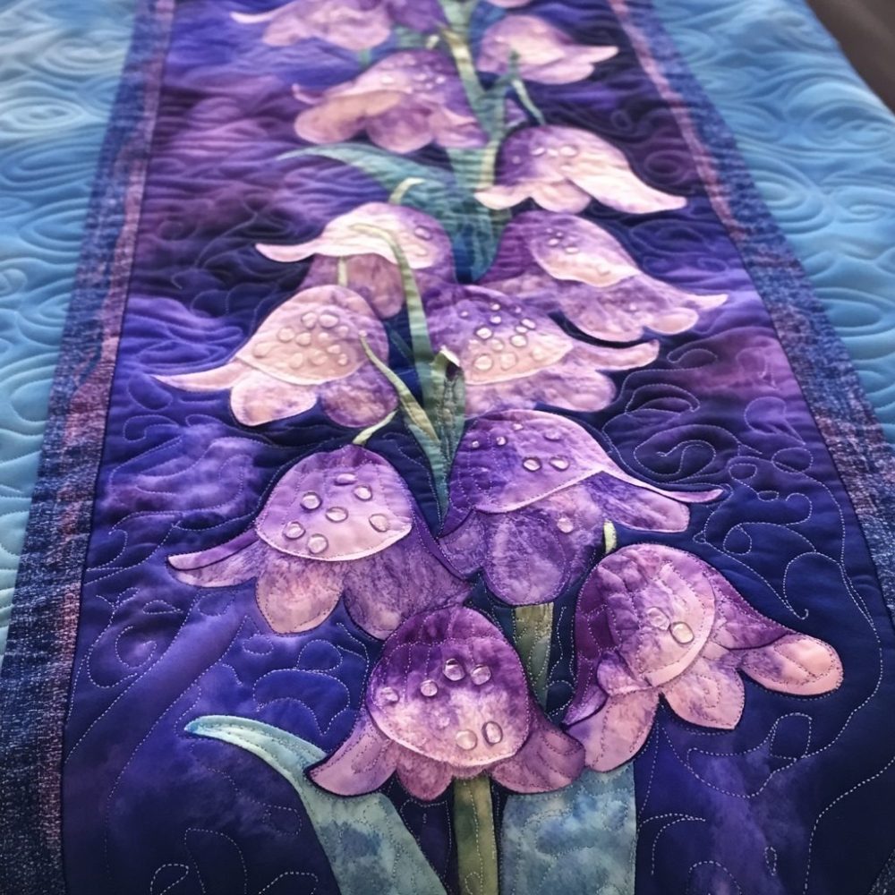 Bell Garden Quilted Table Runner