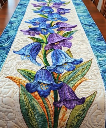 Bell Petals Quilted Table Runner