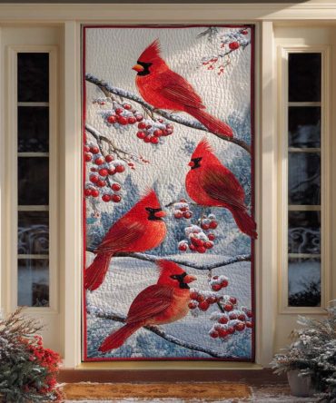 Berry Branch Harmony Quilted Door Cover