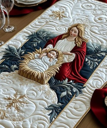 Bethlehem Light Quilted Table Runner