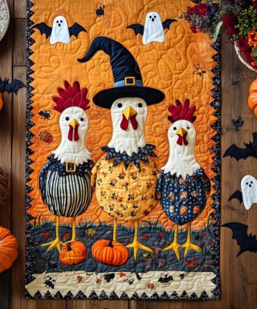 Bewitching Farm Quilted Table Runner