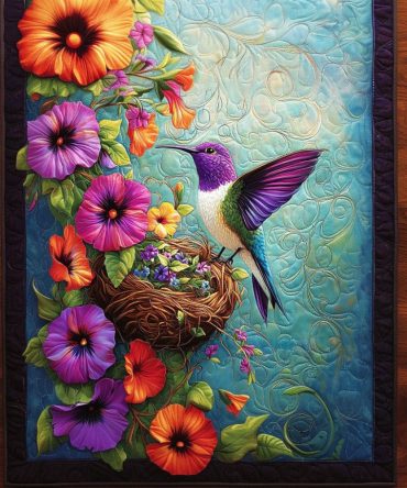 Birds In Bloom Quilted Table Runner