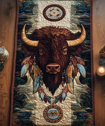 Bison Spirit Quilted Table Runner