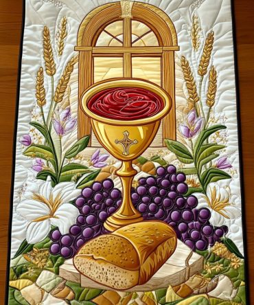 Blessed Offering Quilted Table Runner