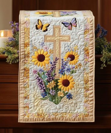 Blessed Path Quilted Table Runner