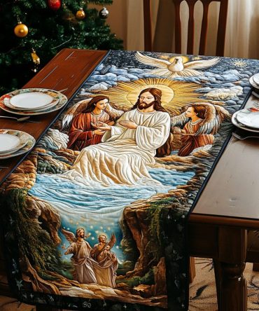 Blessed Savior Quilted Table Runner