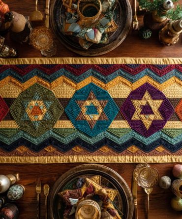 Blessed Star Quilted Table Runner