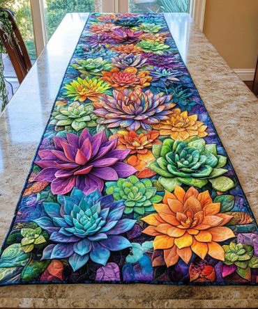 Blissful Blooms Quilted Table Runner