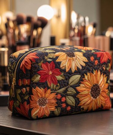 Bloom Beauty Quilted Makeup Bag