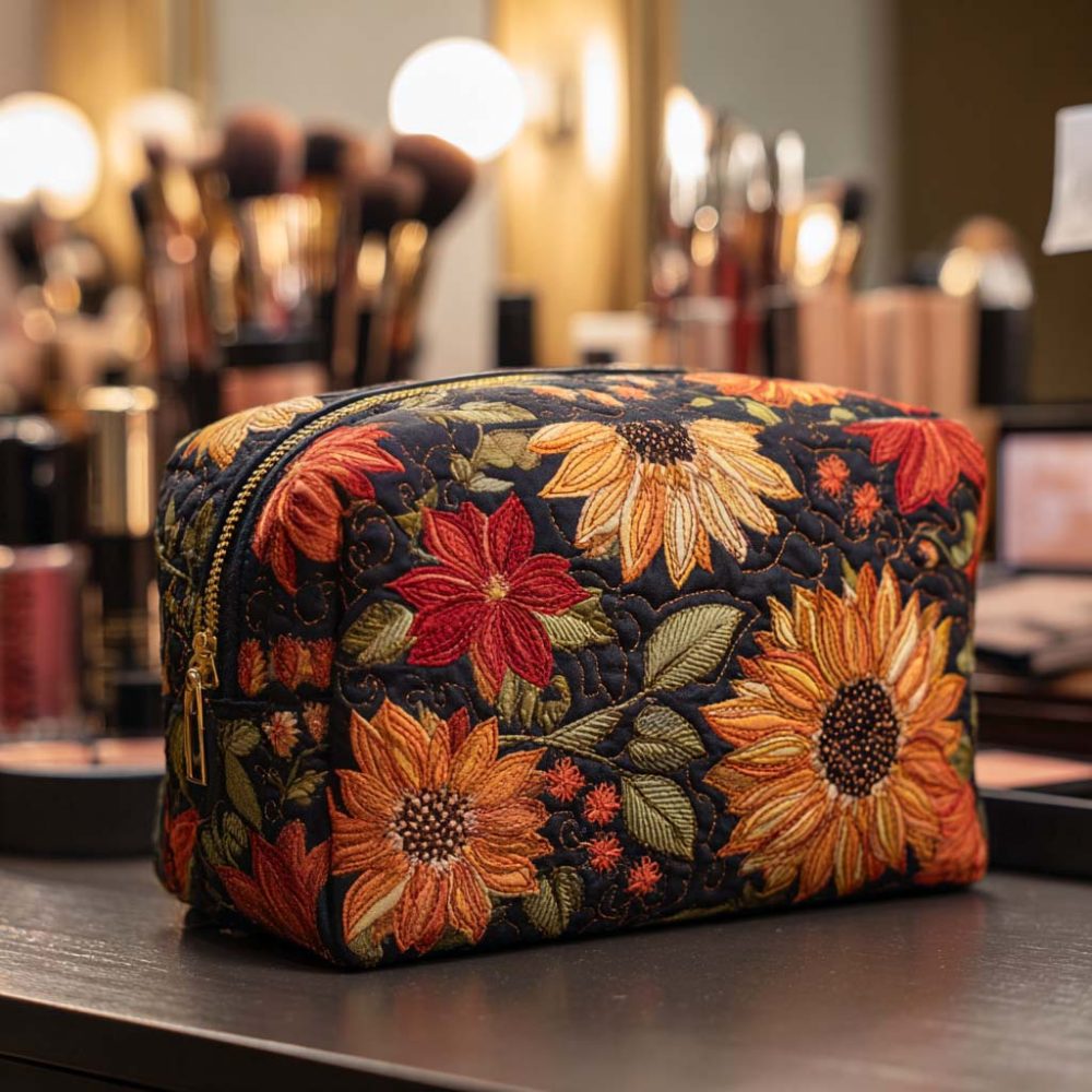 Bloom Beauty Quilted Makeup Bag