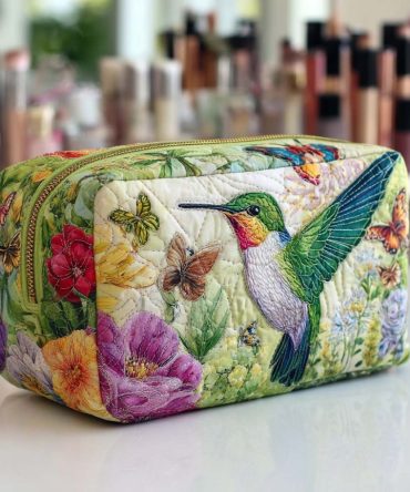 Bloom Dance Quilted Makeup Bag