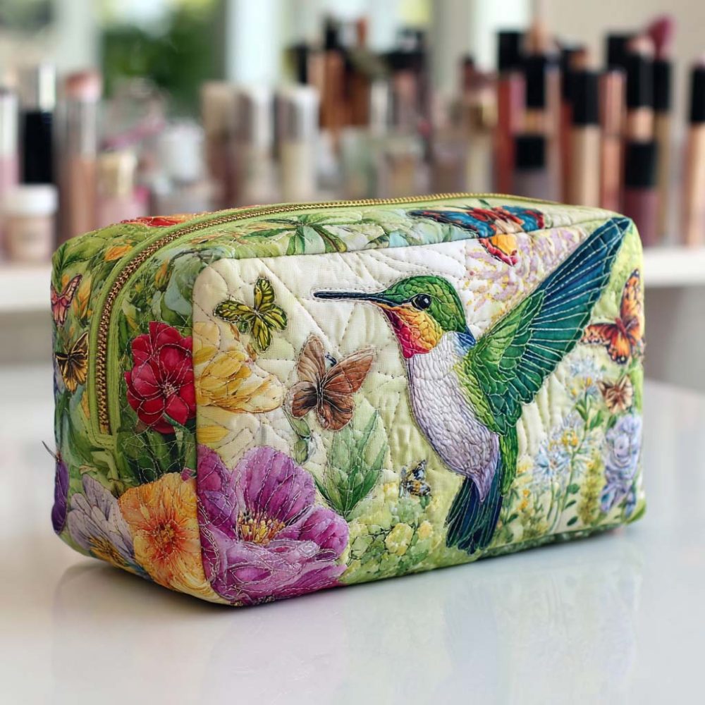 Bloom Dance Quilted Makeup Bag