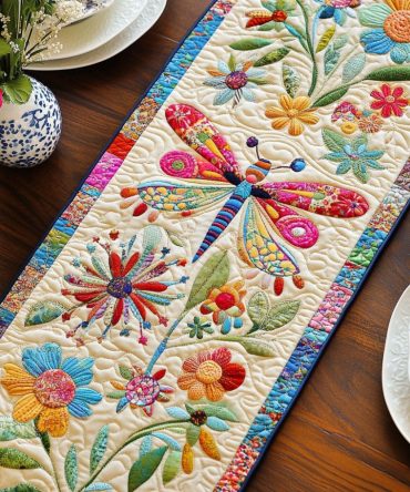 Bloom Trail Quilted Table Runner