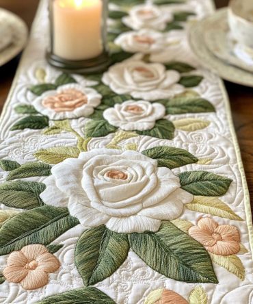 Bloom Trail Quilted Table Runner