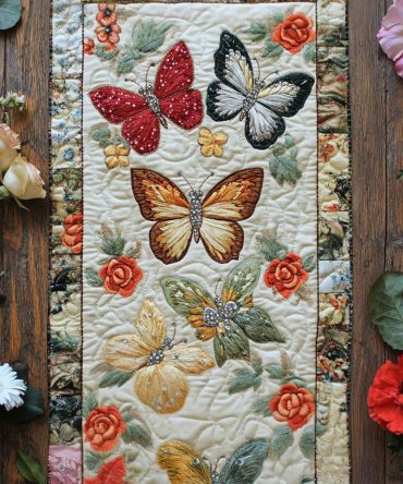 Bloom N Soar Quilted Table Runner