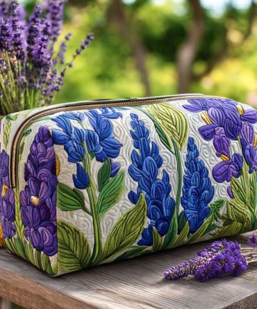 Bloom Of Light Quilted Makeup Bag