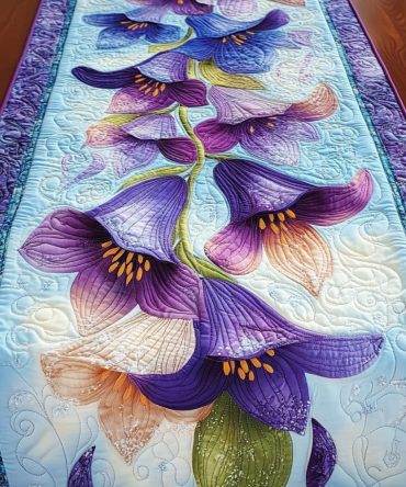 Blooming Bells Quilted Table Runner