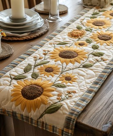 Blooming Brilliance Quilted Table Runner