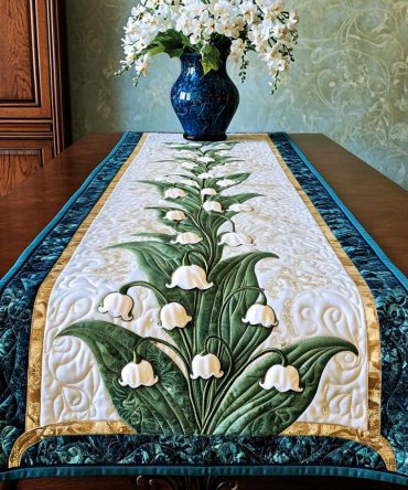 Blooming Essence Quilted Table Runner
